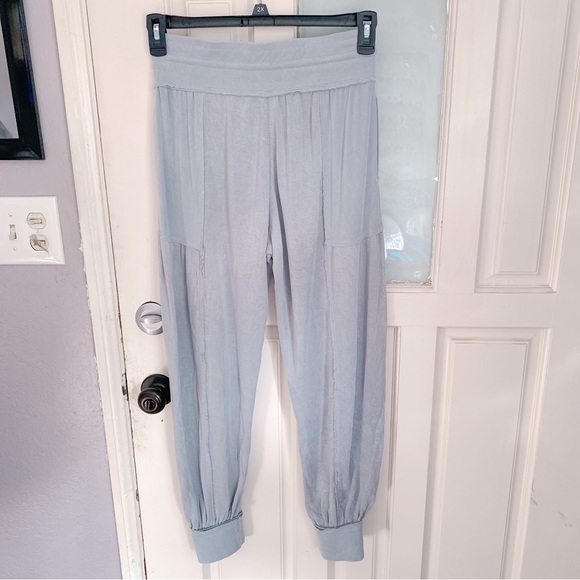 Free People light blue Joggers XS / Extra Small super soft - Picture 2 of 3